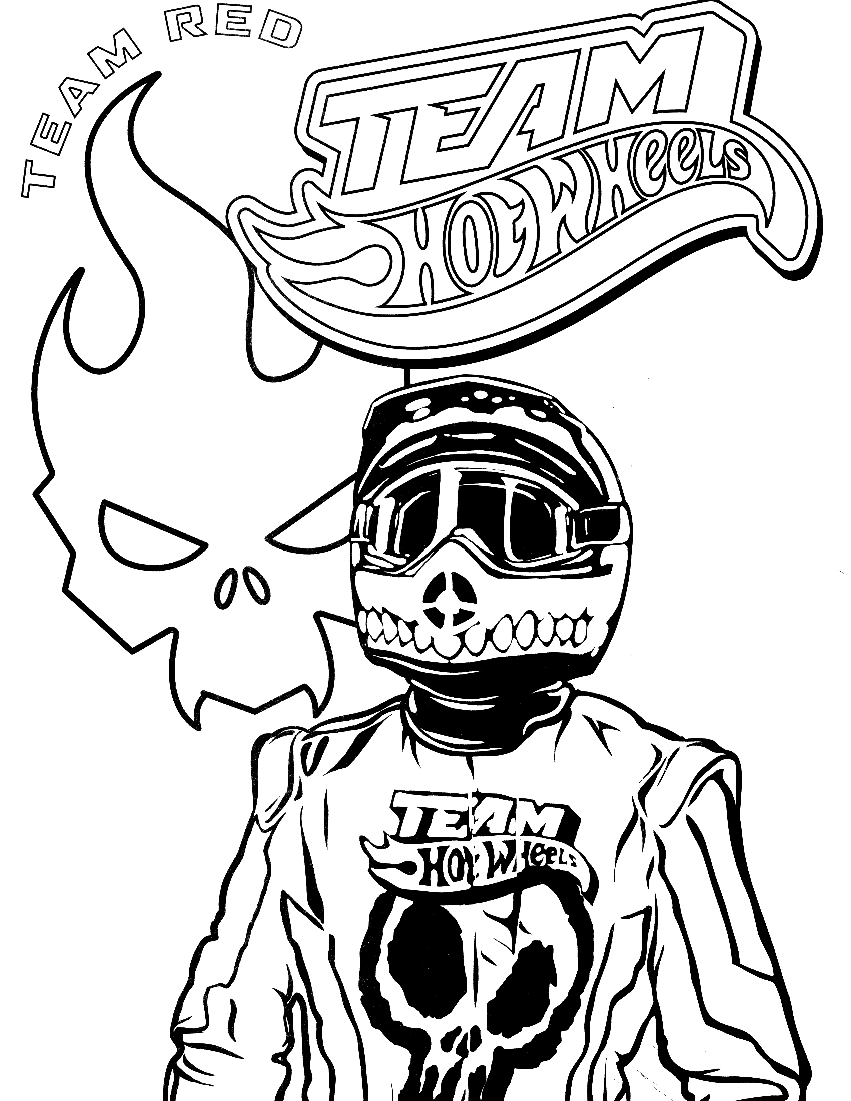 1700x2200 Hot Wheels Coloring Pages