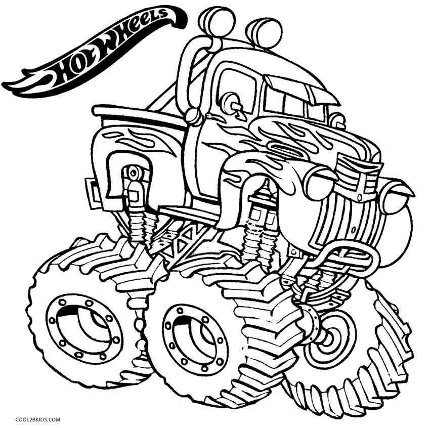 850x846 Printable Hot Wheels Coloring Pages For Kids Cool2bkids