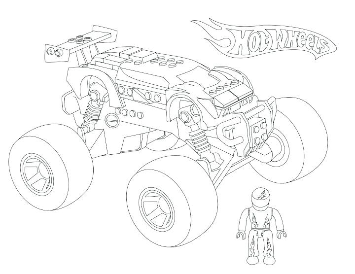 720x556 Monster Truck Mater Coloring Page