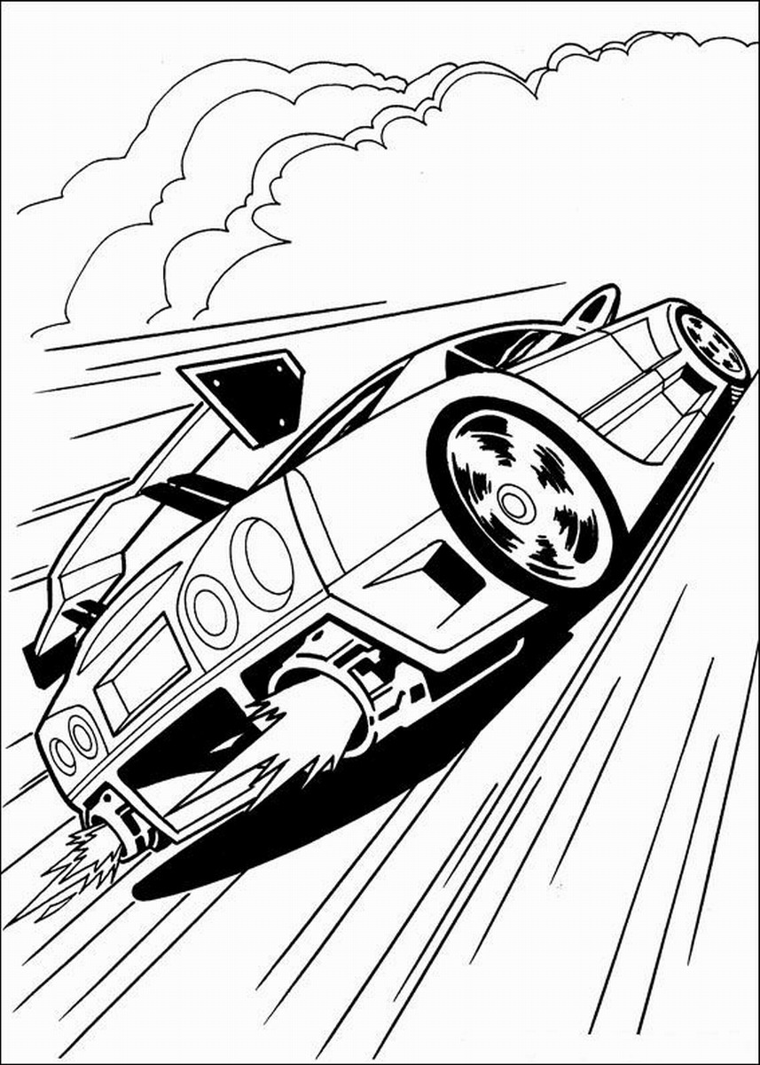 857x1200 Hot Wheels Coloring Pages