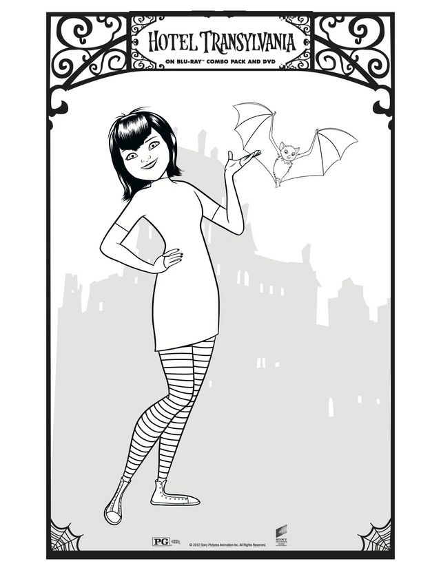 640x828 Character Coloring Activity Pages Mavis, Free Printable