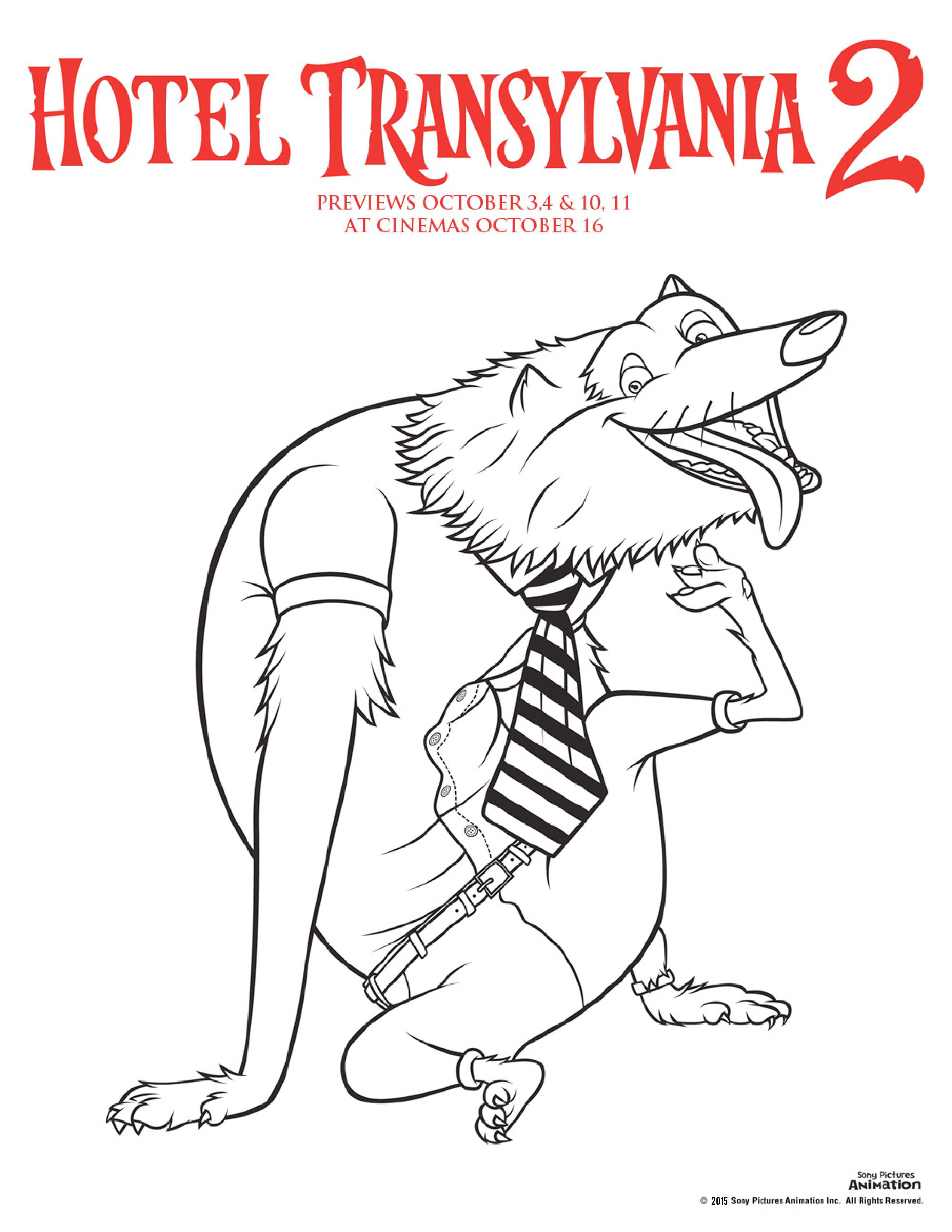Hotel Transylvania 2 Coloring Pages