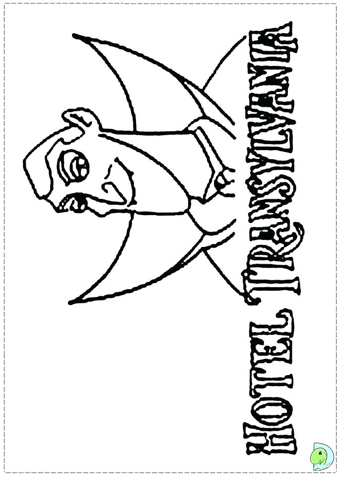 691x960 Hotel Transylvania 2 Coloring Pages To Print Movie Colouring