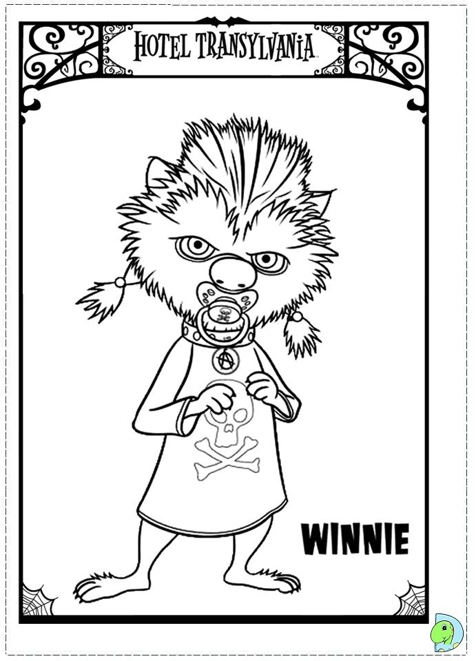 691x960 Hotel Transylvania Coloring Page