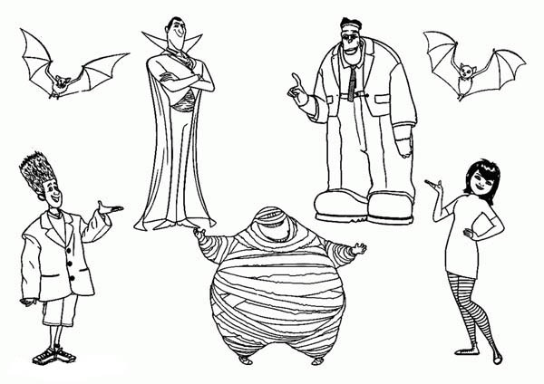 600x424 Hotel Transylvania Coloring Pages