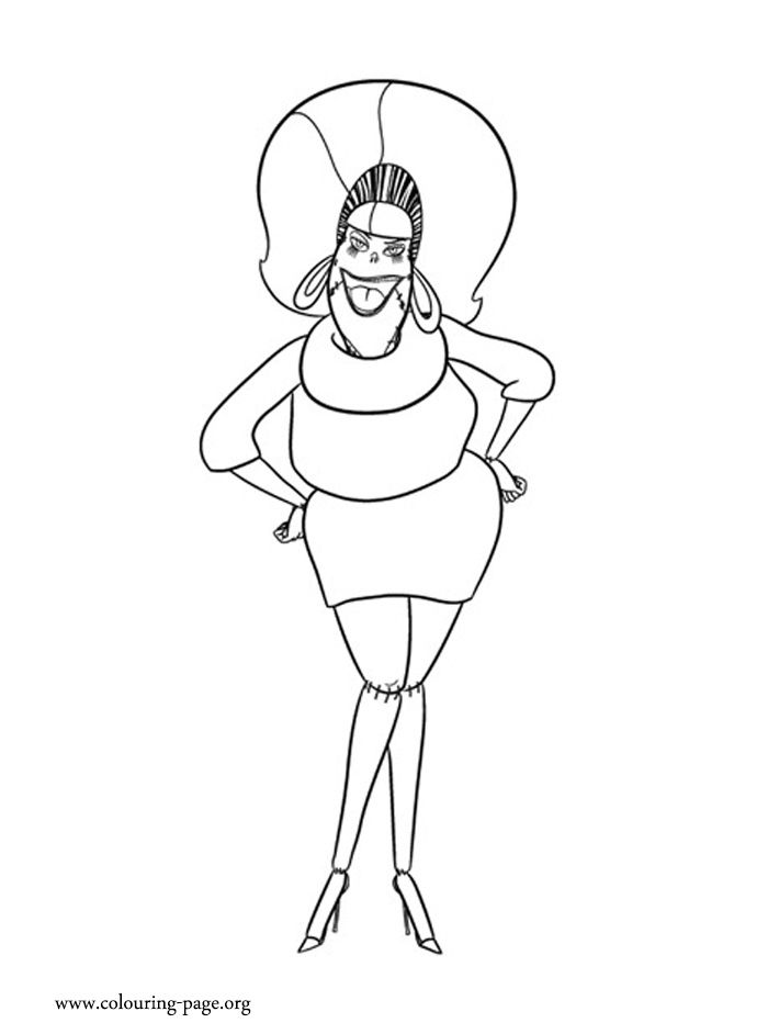 700x942 Meet Eunice! She Is Frankenstein's Wife. Have Fun Coloring This