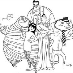 236x236 Coloring Page Hotel Transylvania 2