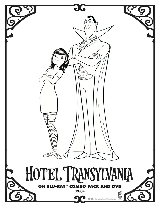 640x828 Hotel Transylvania Coloring Pages Hotel Transylvanias Dracula