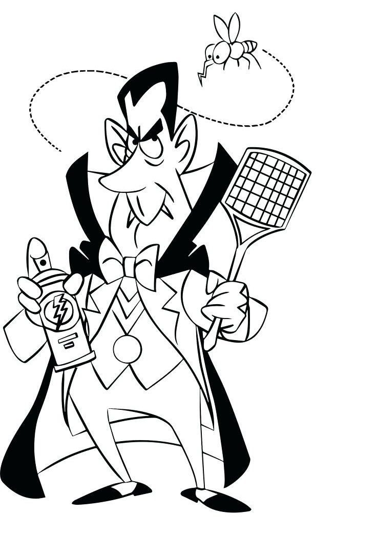 736x1080 Frighteningracula Coloring Pages For Kids S Halloween Meal Page