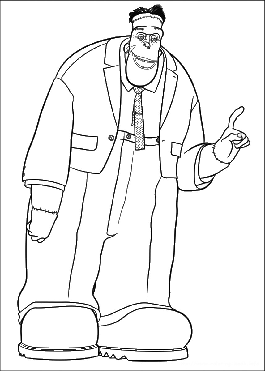 857x1200 Hotel Transylvania 2 Coloring Pages