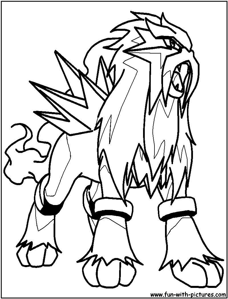 800x1050 Pokemon Coloring Pages Houndoom