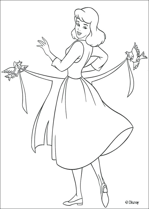 607x850 Fresh Cinderella Coloring Pages Games Or Cleaning The House