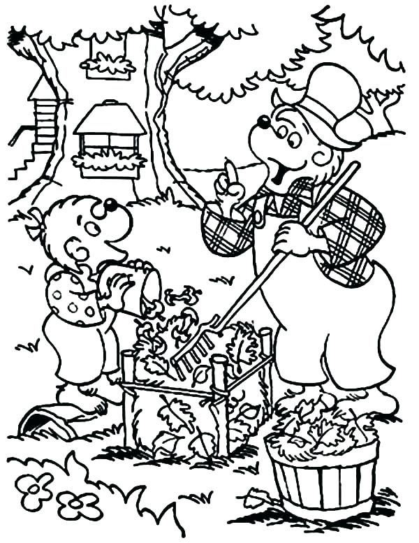 600x777 Treehouse Coloring Pages Coloring Pages Berenstain Bears Treehouse