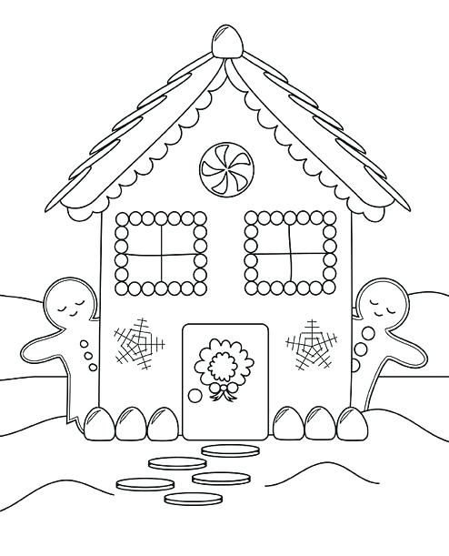 494x611 Gingerbread House Coloring Pages Back To Article A Gingerbread