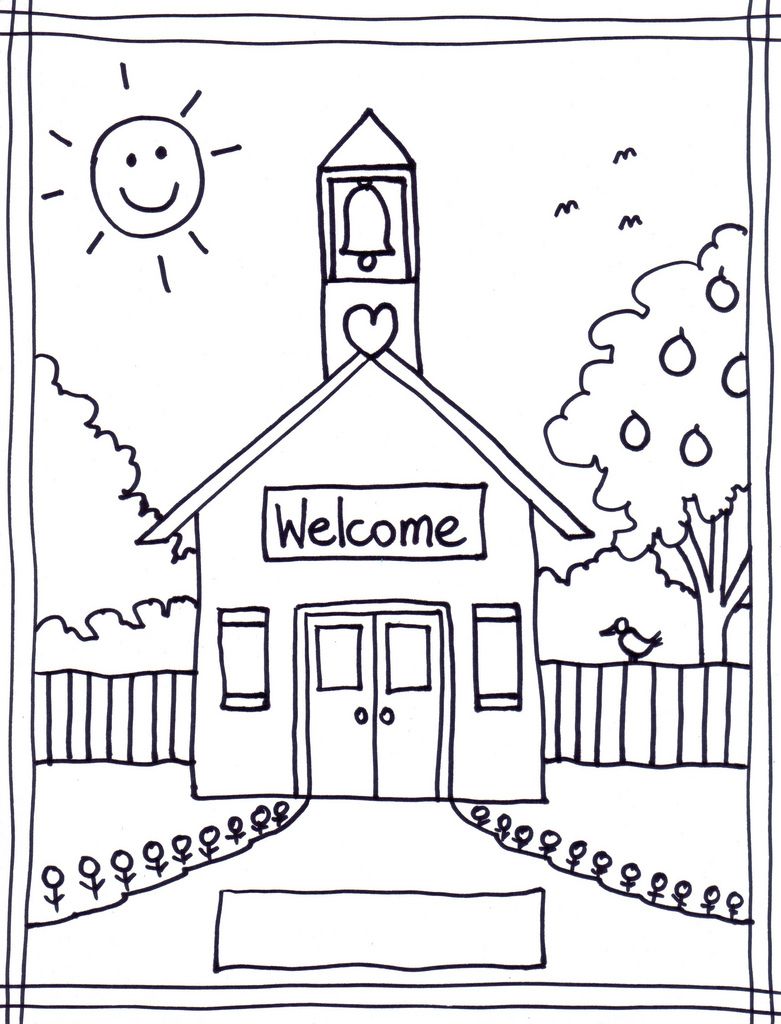 781x1024 Coloring Pages Of School House Coloring Pages Wallpaper