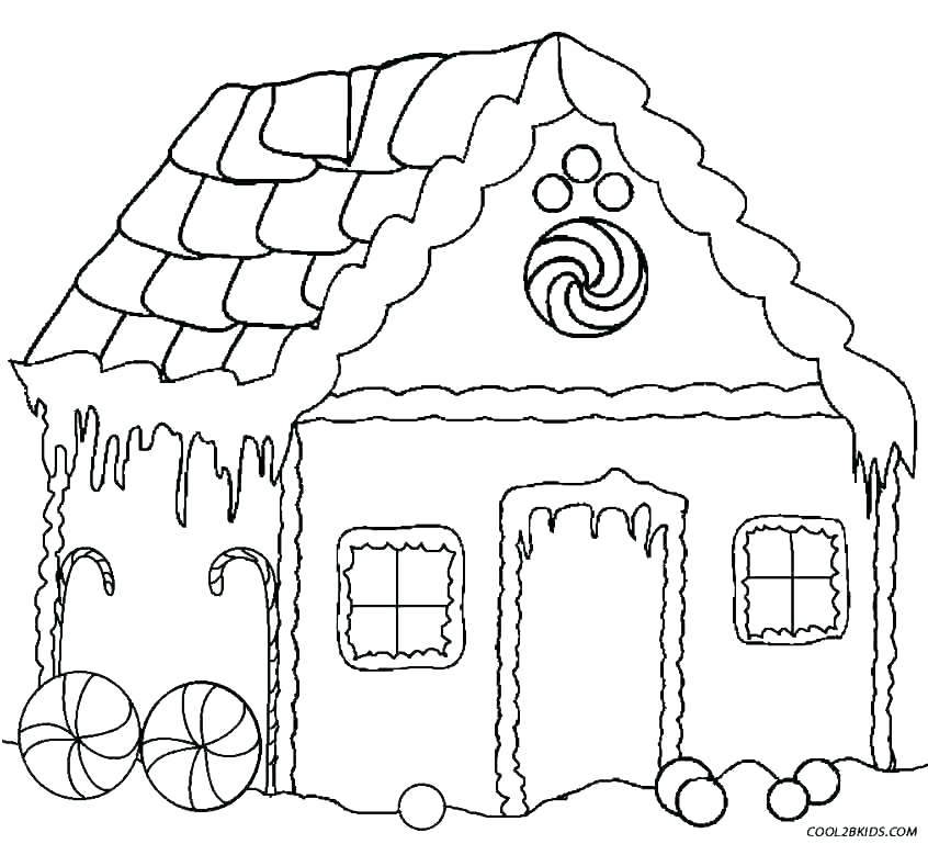 846x769 Printable House Coloring Pages House Coloring Pages Coloring House