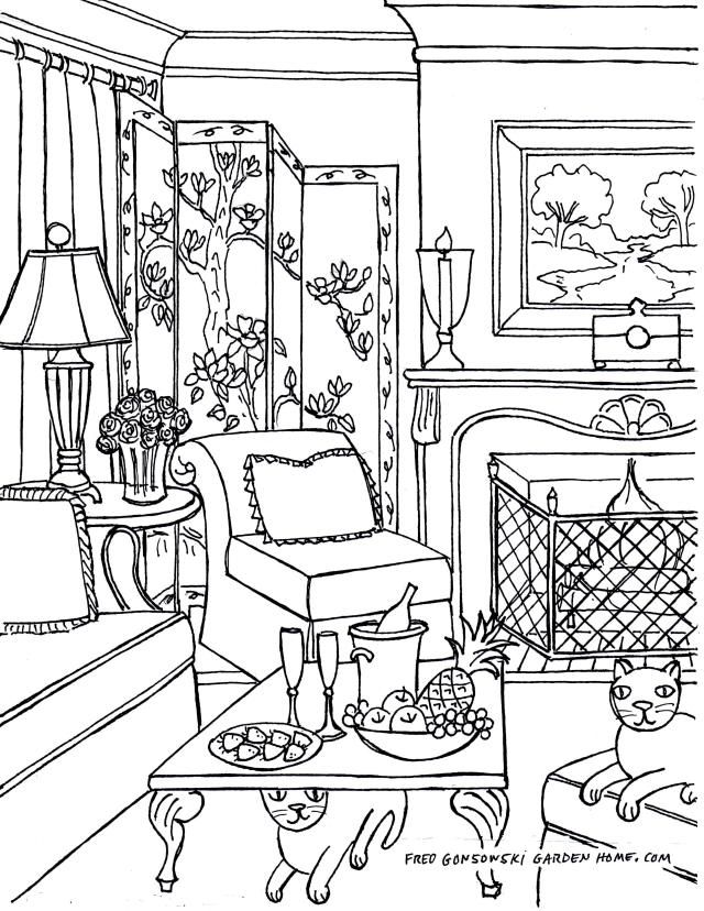 640x828 413 Best Landscapes, Houses Amp Buildings Coloring Images 2 Images