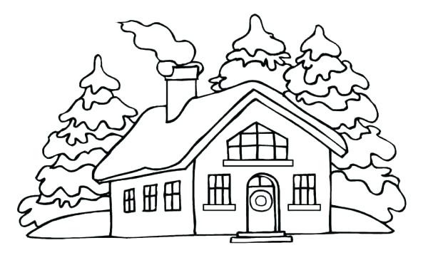600x379 House Coloring Book White House Coloring Pages House Picture