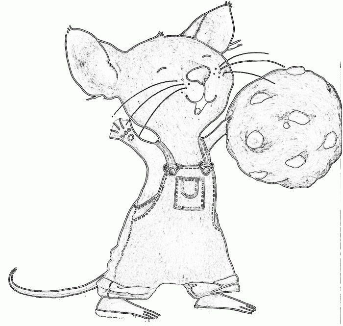 700x665 Mouse A Cookie House Cookies Free Coloring Pagesfree Coloring