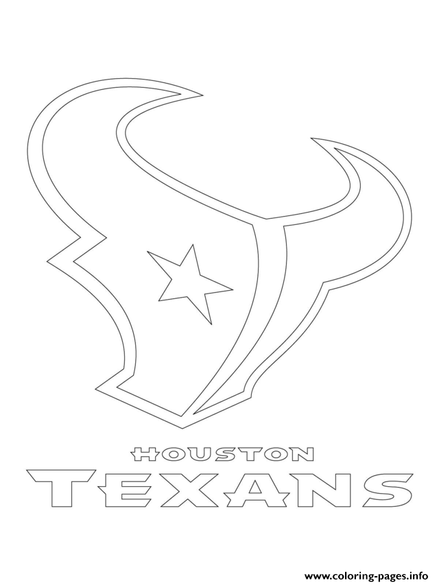 640x853 Houston Texans Logo Football Sport Coloring Pages Printable