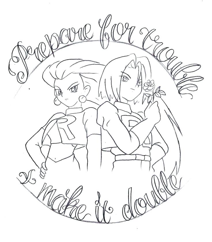 736x838 Rockets Coloring Pages Breathtaking Team Rocket Coloring Pages Fee