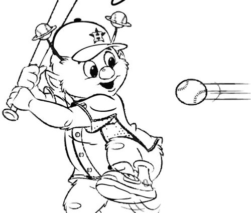 500x425 Houston Astros Coloring Pages Orbit Coloring Pages For Download