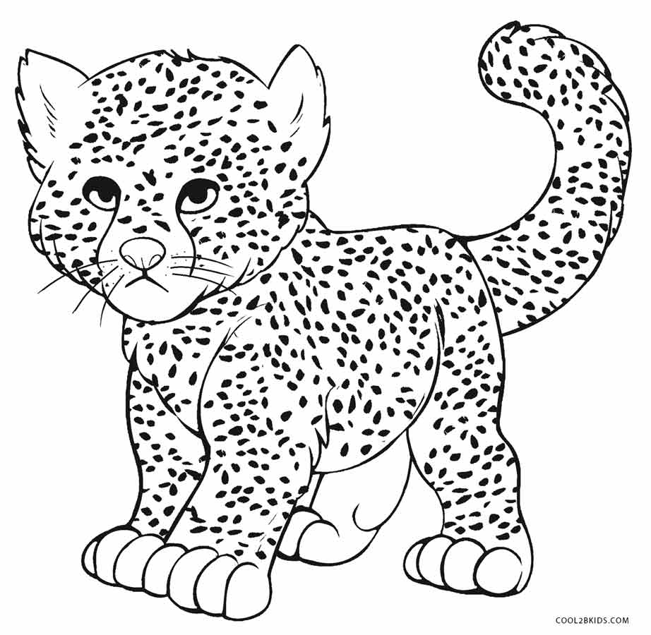 922x900 Printable Cheetah Coloring Pages For Kids Cool2bkids