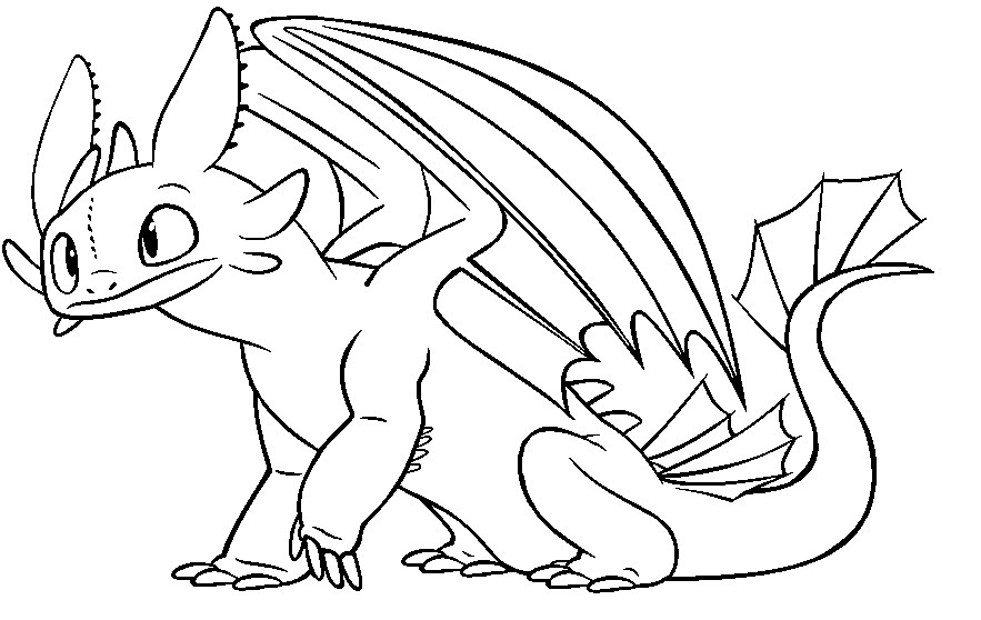 How To Train Your Dragon Coloring Pages Toothless