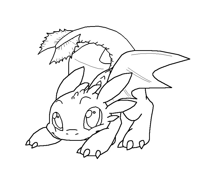 786x668 Toothless The Dragon Coloring Pages Chibi Toothless Eat Fish