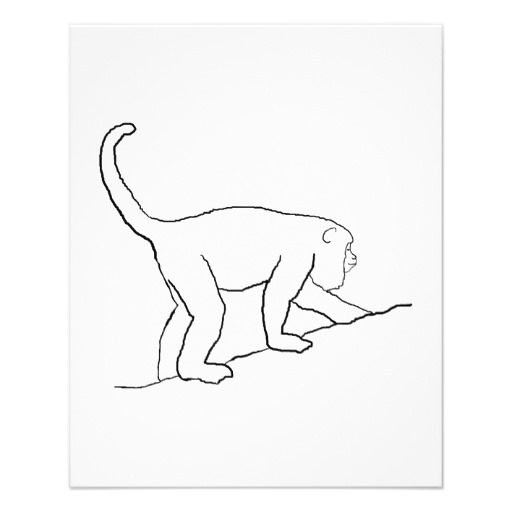 512x512 How To Draw Poppixpoppixie Elegant Howler Monkey Coloring Page