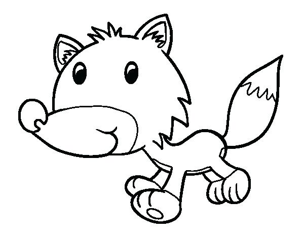 600x470 Baby Coyote Coloring Pages Baby Coyote Coloring Page Baby