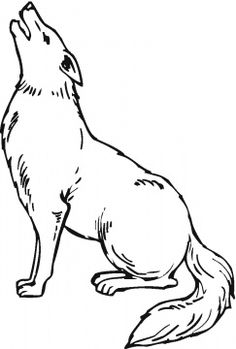 236x349 Coyote Howling Clip Art Coyotefamily Coyotes