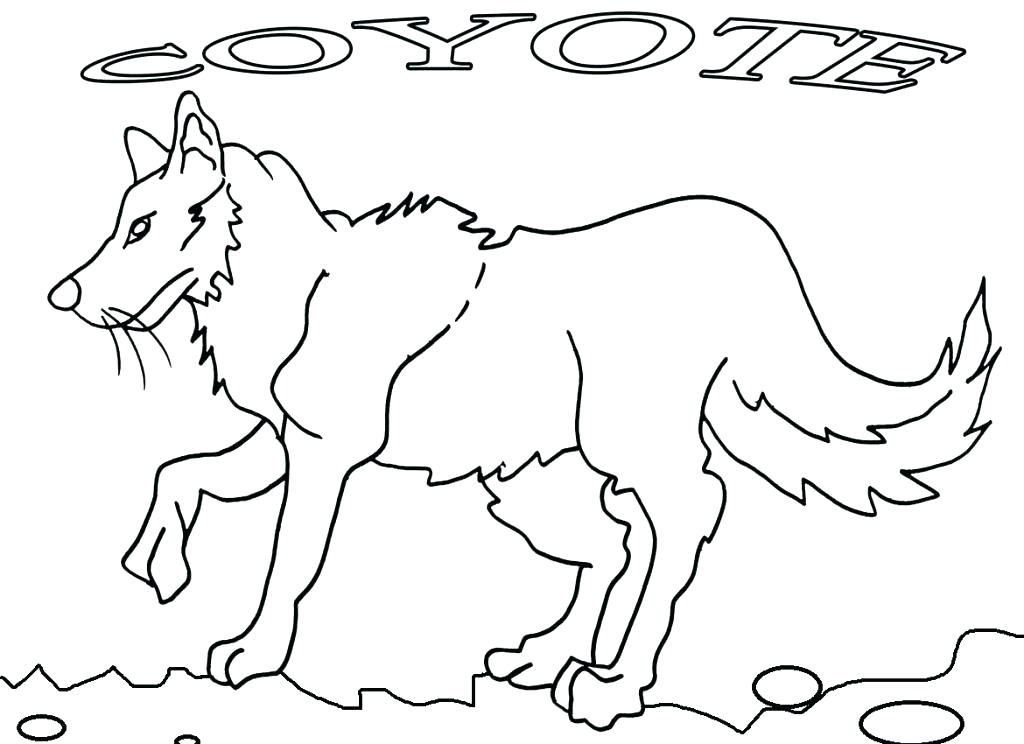 1024x744 Howling Coyote Coloring Page Kids Coloring Coyote Coloring Page