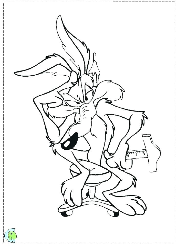 691x960 Coyote Coloring Botcompass.co