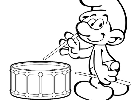 440x330 28 Drum Coloring Pages To Print, Drum And Drumsticks Coloring Page