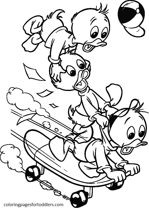 Huey Dewey And Louie Coloring Pages