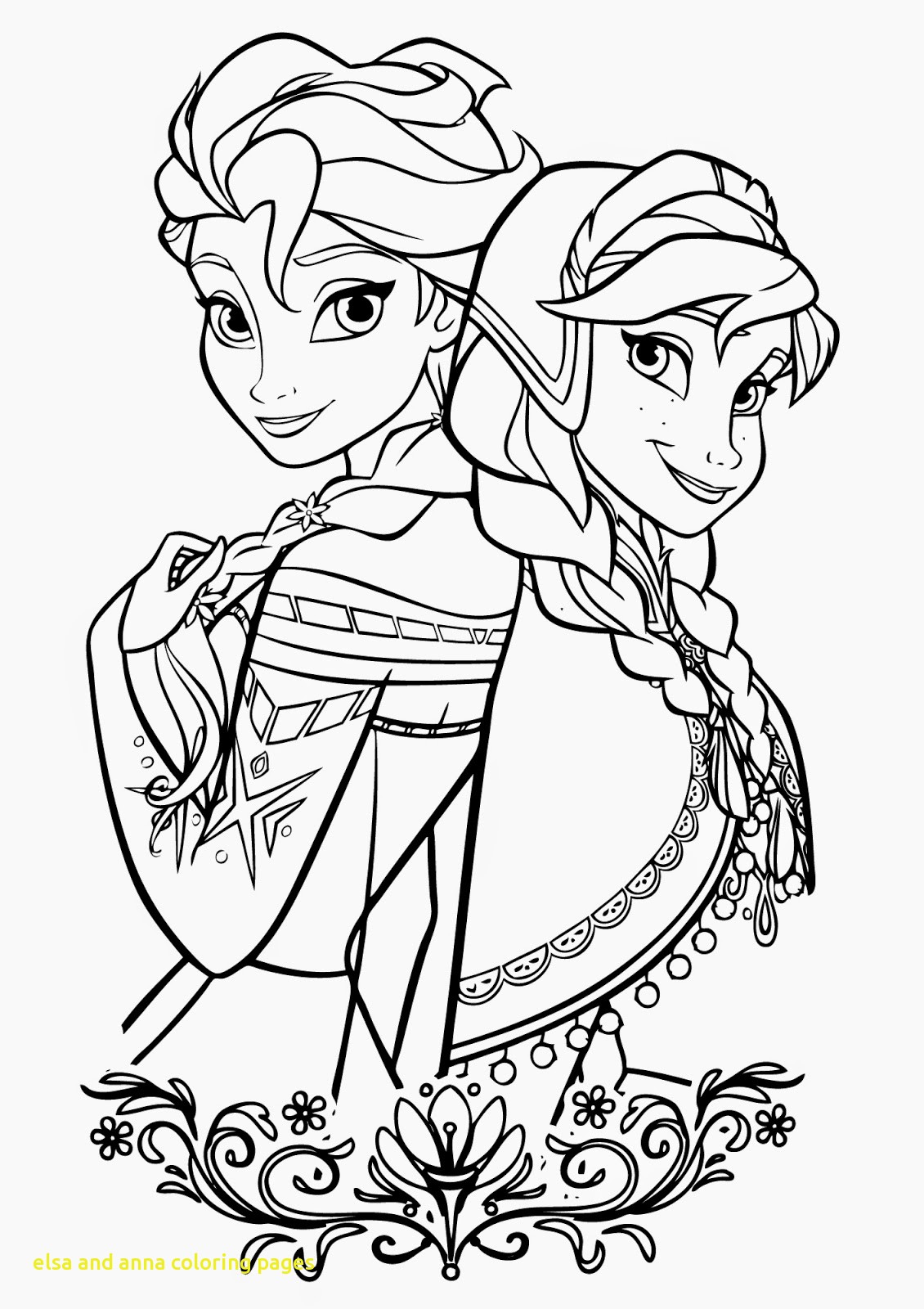 1130x1600 Elsa And Anna Hug Coloring Page With Pages