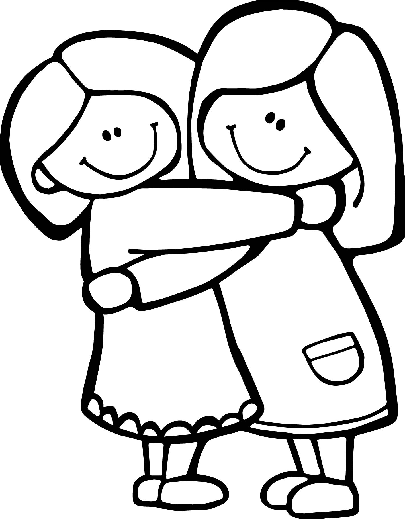1422x1822 Hug Coloring Page Collection Free Coloring Sheets