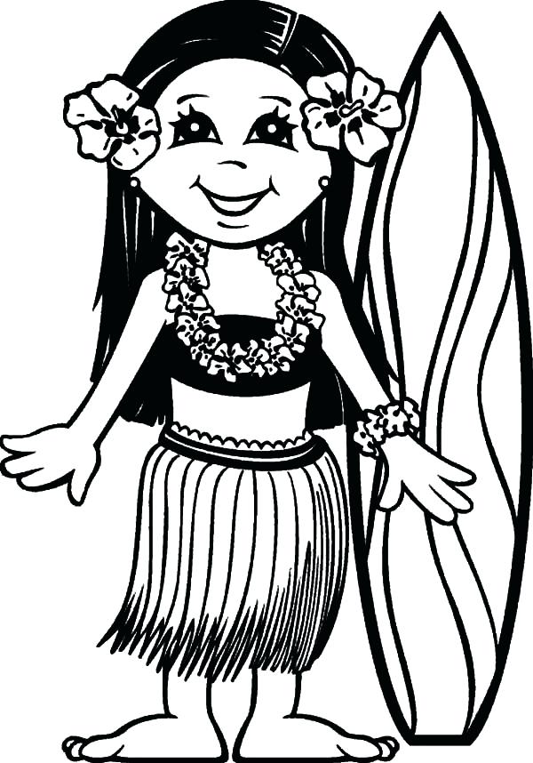 600x858 Hawaii Coloring Pages Surfer Girl Coloring Pages Surfer Girl