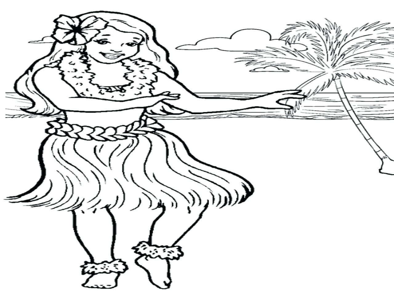 1280x960 Coloring Pages Christmas Tree Hula Dance Is Hawaiian Traditional