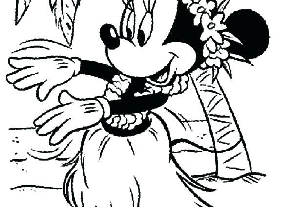600x425 Hula Girl Coloring Page Coloring Trend Medium Size Online