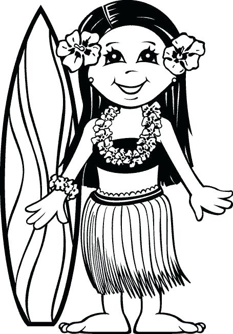 455x651 Hula Girl Coloring Page Chick Coloring Pages Chick Coloring Page
