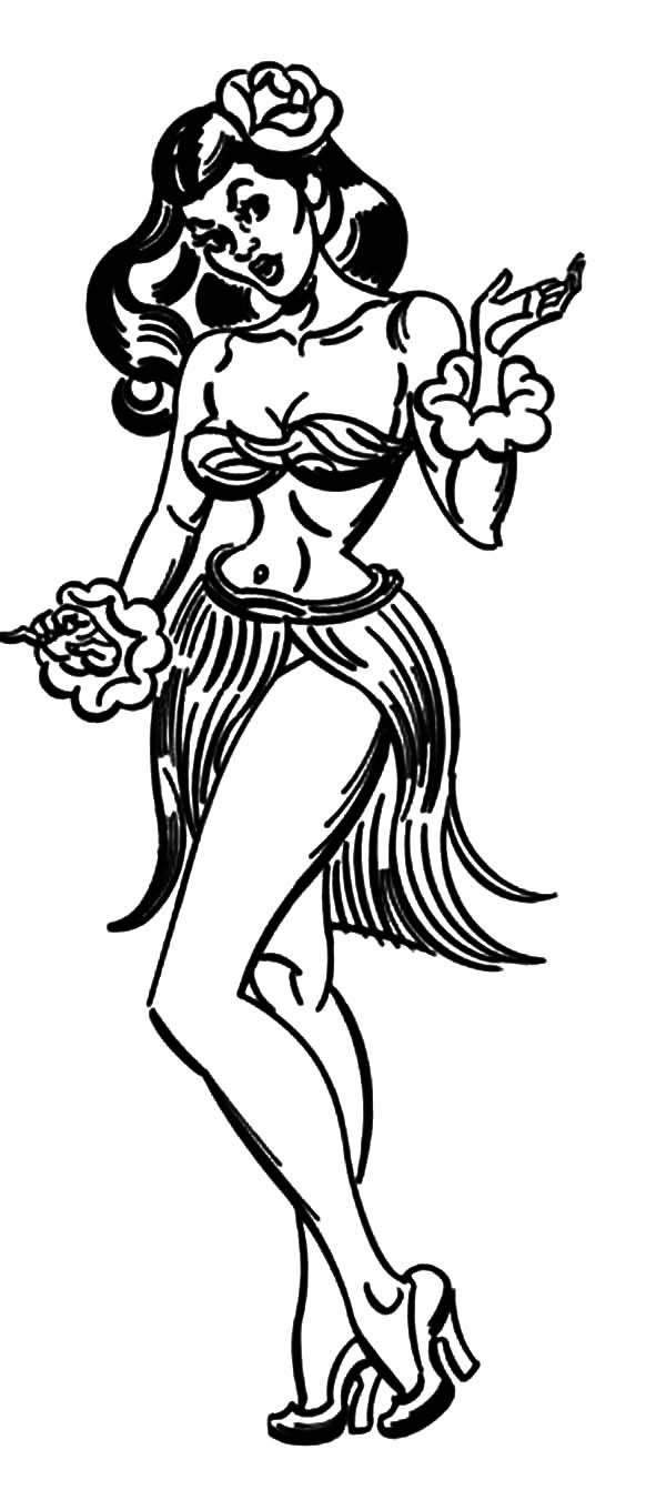 Hula Hoop Coloring Page