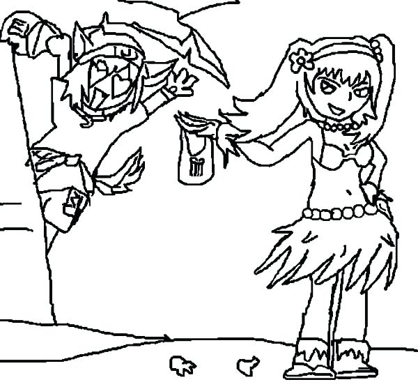 600x558 Hula Girl Coloring Page Kids Drawing Hula Girl Coloring Pages