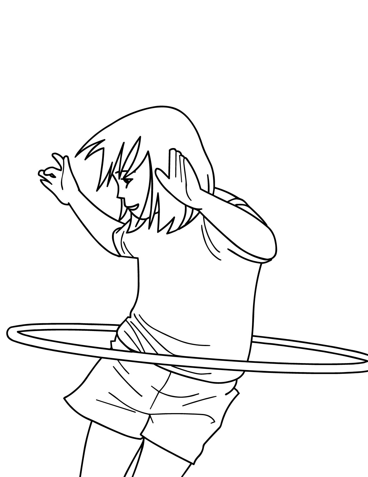 1275x1650 Hula Hoop Coloring Page