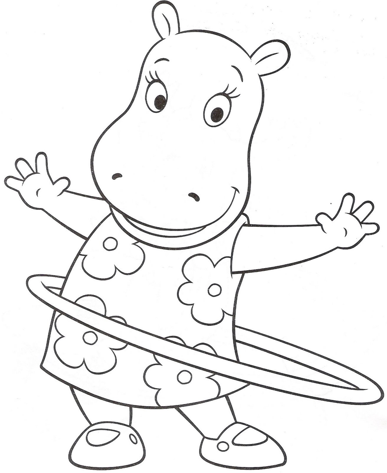 1312x1600 Fiesta Al Estilo The Backyardigans Hula Hoop, Hula And Digi Stamps