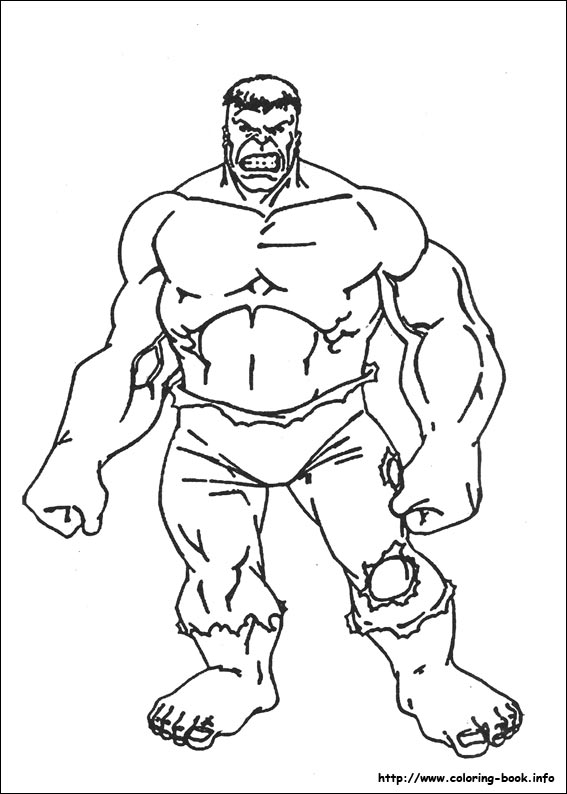 567x794 Hulk Coloring Picture