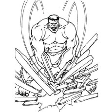 Hulk Face Coloring Pages