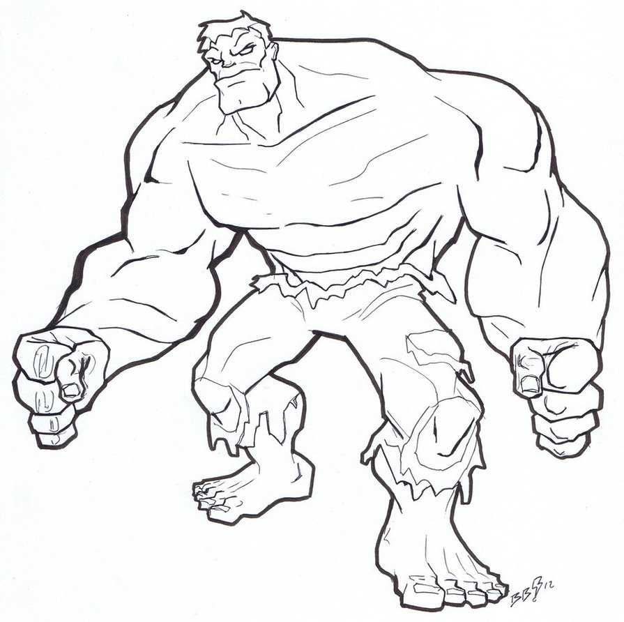 895x892 Hulk Coloring Pages