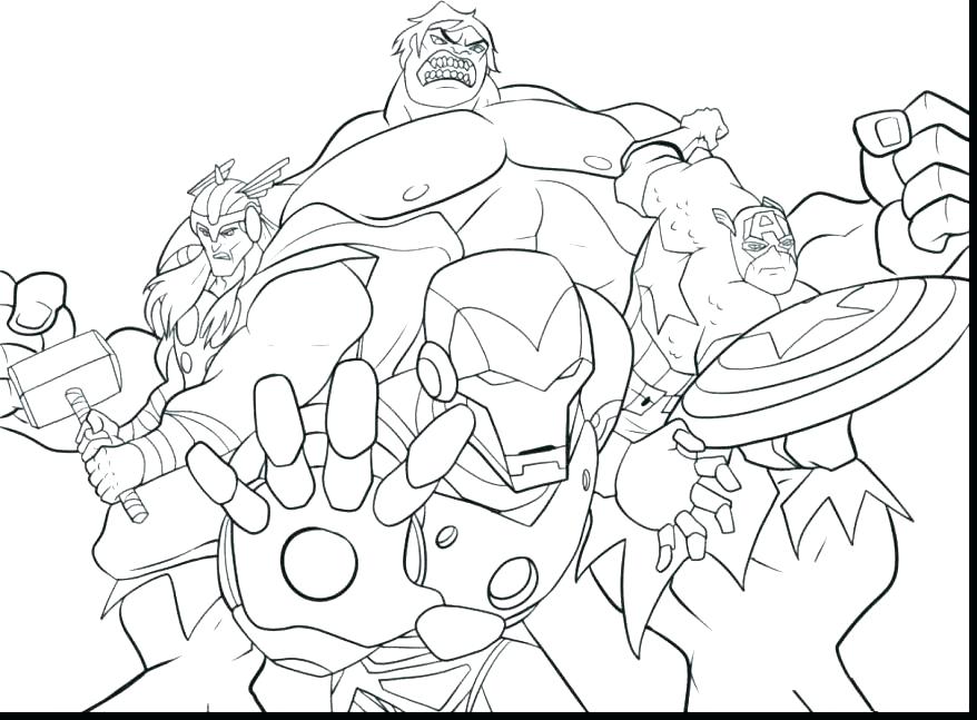 878x647 Avenger Coloring Page Avengers Coloring Free Printable Marvel
